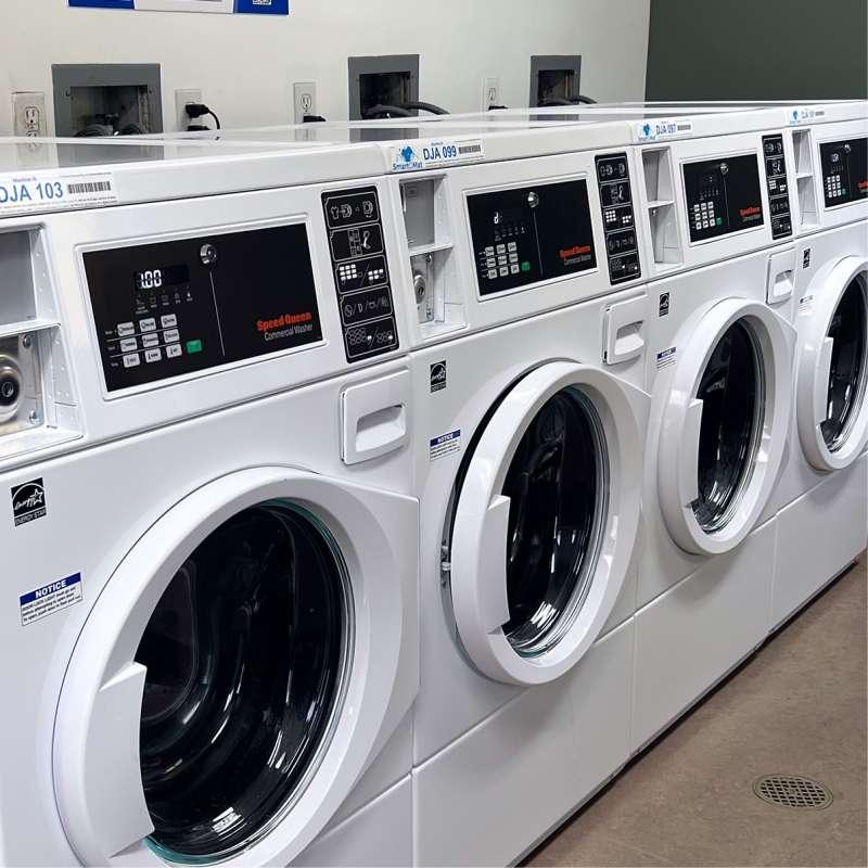 Speed Queen commercial washers and dryers installed by Smart-O-Mat